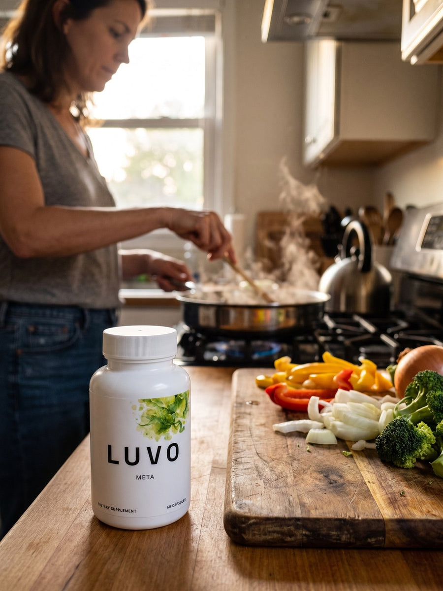 Woman preparing fresh vegetables in a bright kitchen